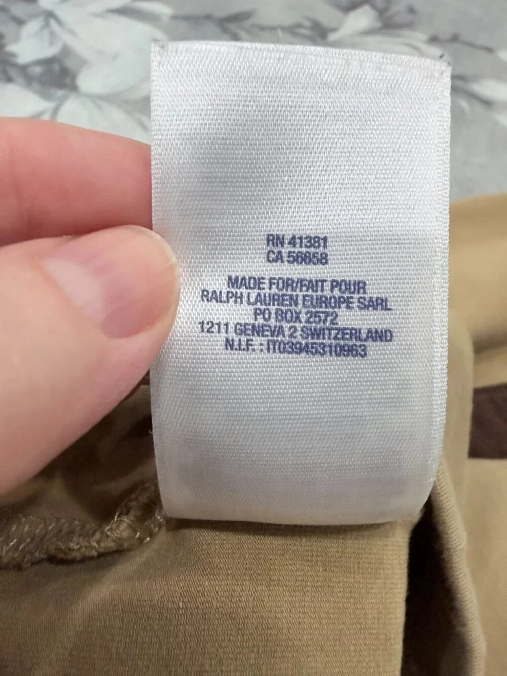 Ralph Lauren Girls XL 16 Equestrian Leggings Tan Brown Knee Patch Riding Pants